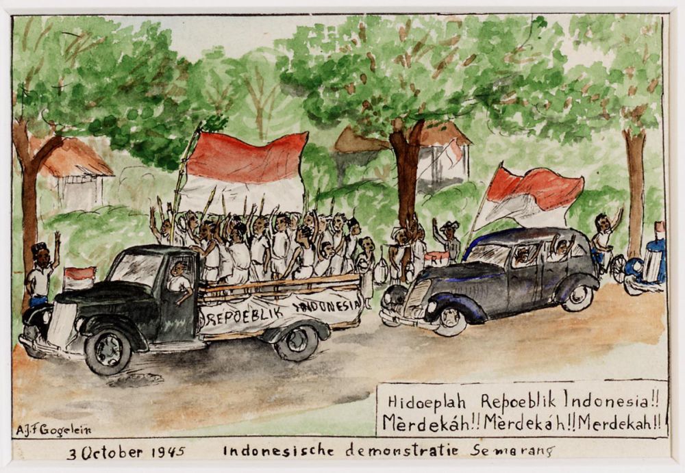 Indonesische demonstratie te Semarang