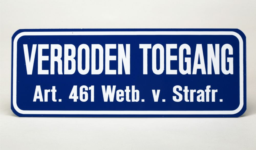 Bordje Verboden Toegang