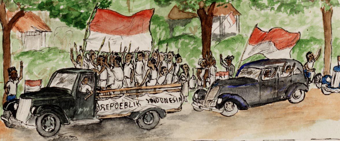 Indonesische demonstratie te Semarang