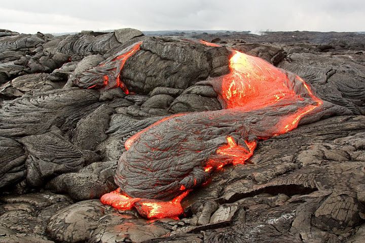 Lavastromen op Hawaii